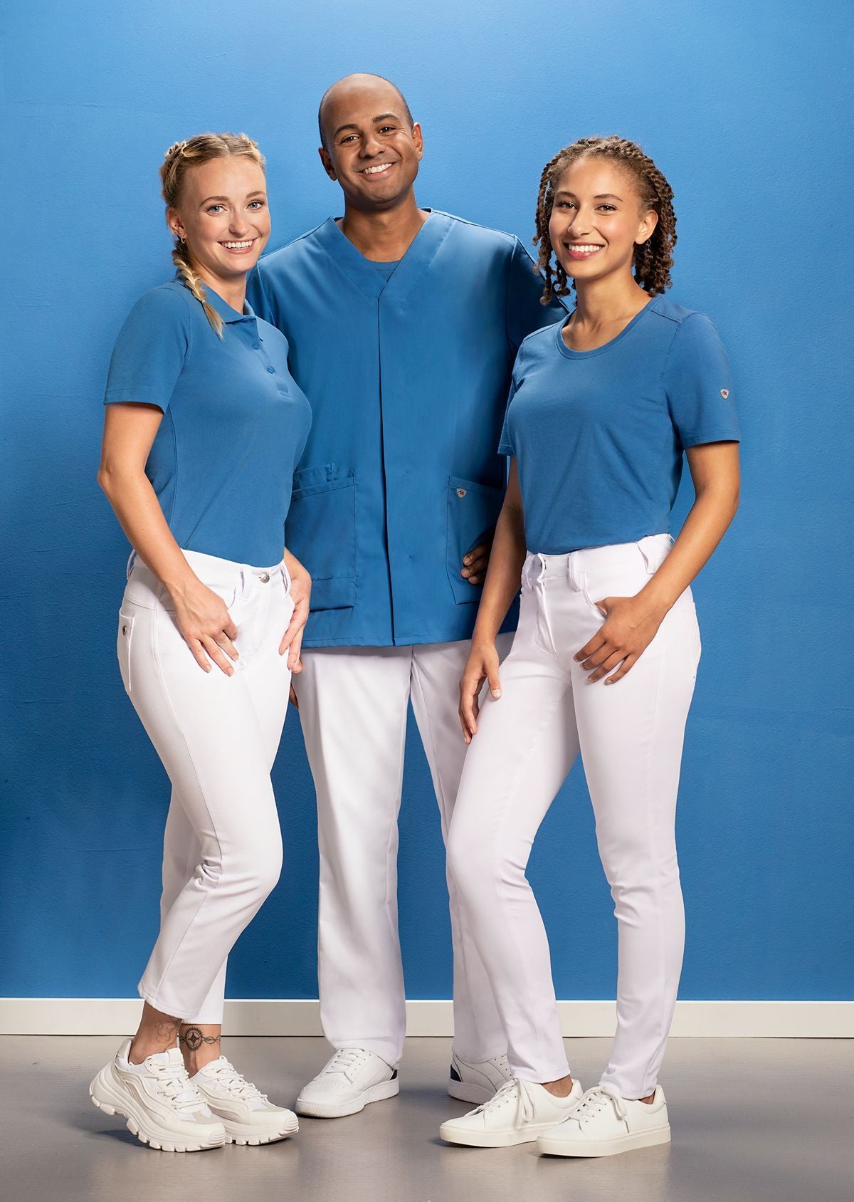 BP® 7/8 slim-fit stretch-jeans voor dames wit met 7/8 lengte en stretchmateriaal