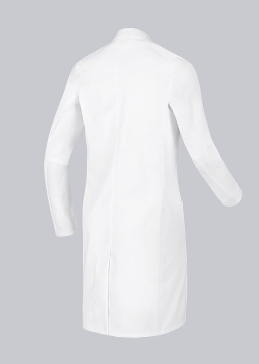 BP stretch zorgjas voor dames met opstaande kraag, drukknoopsluiting en flexibele inzetstukken voor zorgprofessionals