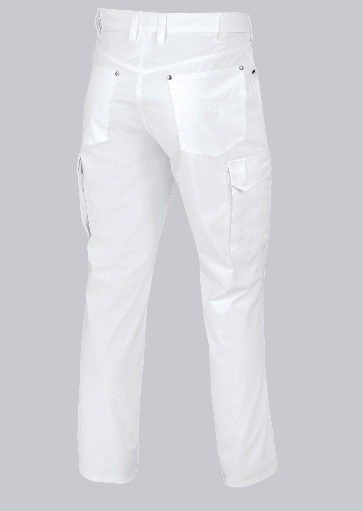BP® stretch herenjeans wit met five-pocket design en cargozakken