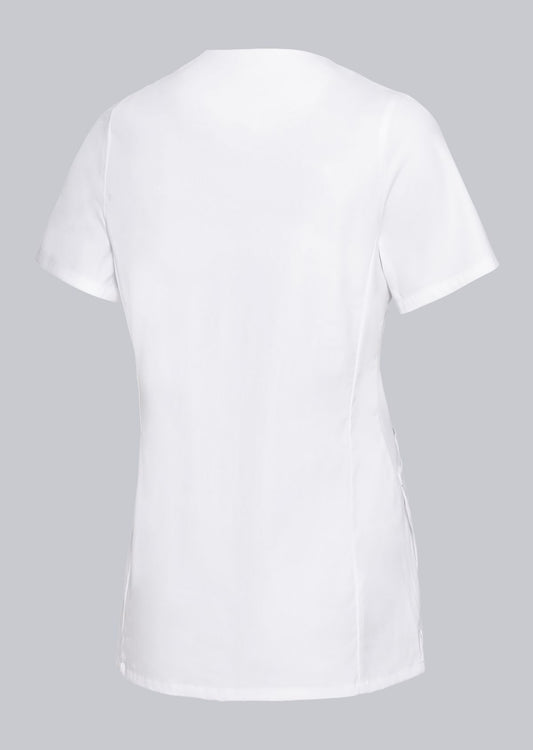 BP korte stretch damesjas met drukknoopsluiting en lichtgewicht ademende stof voor professioneel gebruik