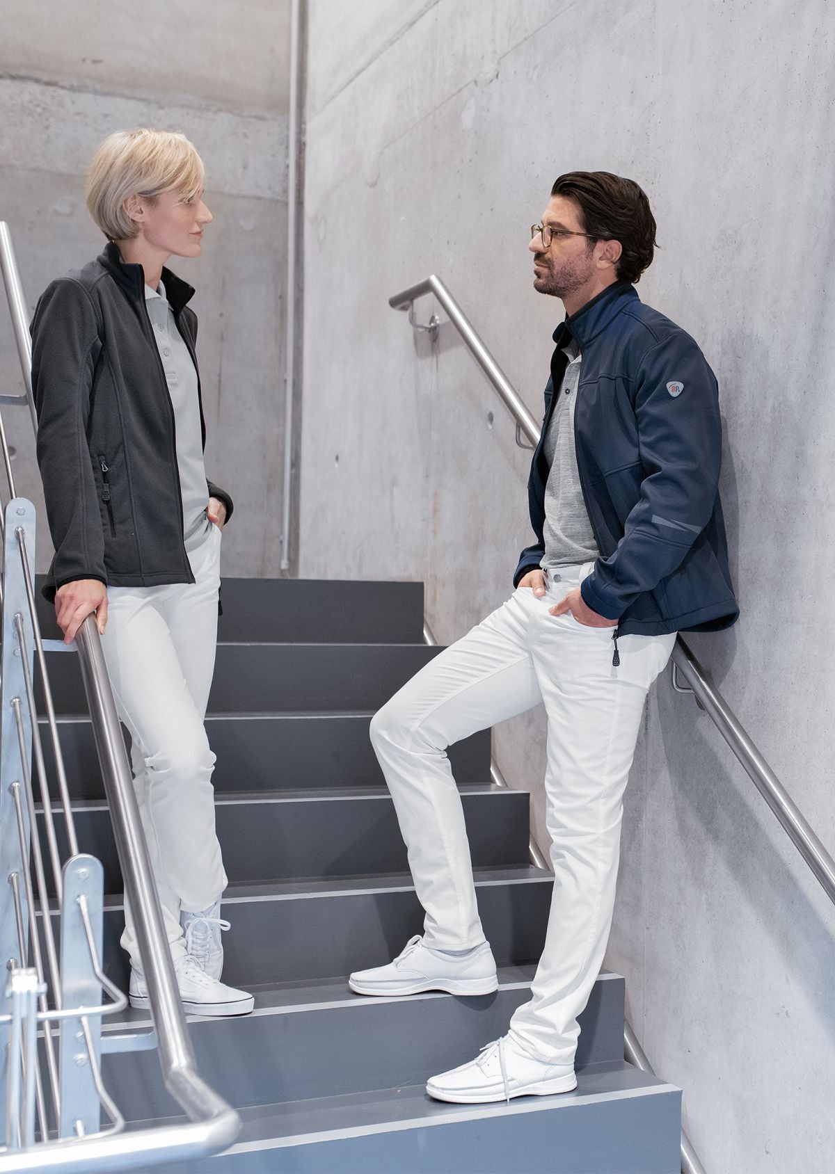 BP® slim-fit stretch-jeans voor heren wit met slim fit en licht stretchmateriaal