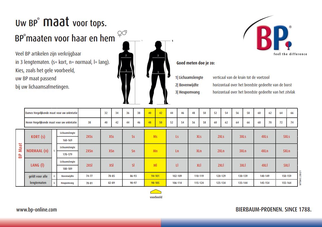 Tuniek voor Dames en Heren – 65% Polyester / 35% Katoen