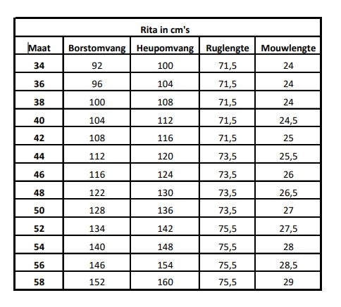 Chaqueta de cuidados Rita de color para mujer.