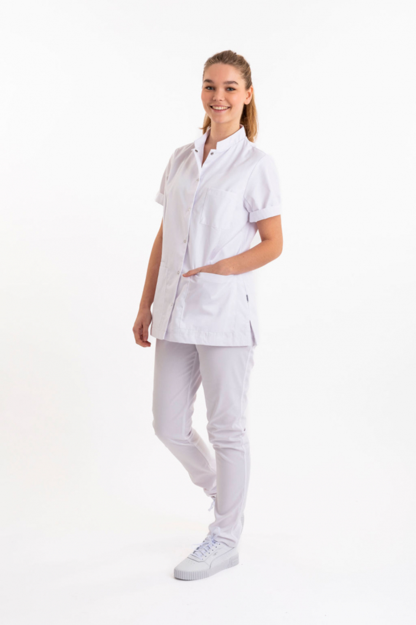SHAE LAURA JACK Tuniek Dames Staande Kraag met Doorknoopsluiting