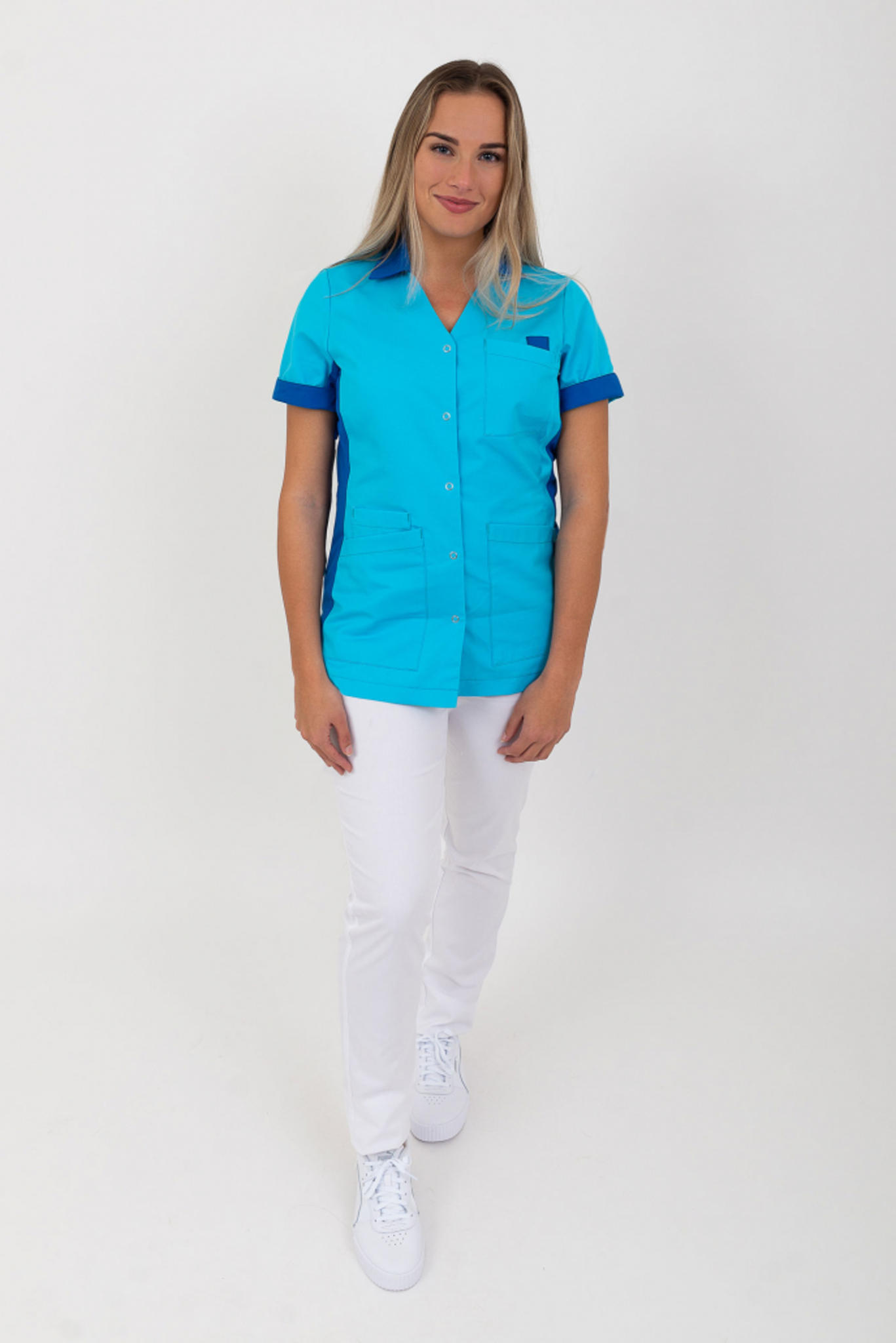 SHAE LUNA JACK Tuniek Dames V-Hals met Staande Kraag