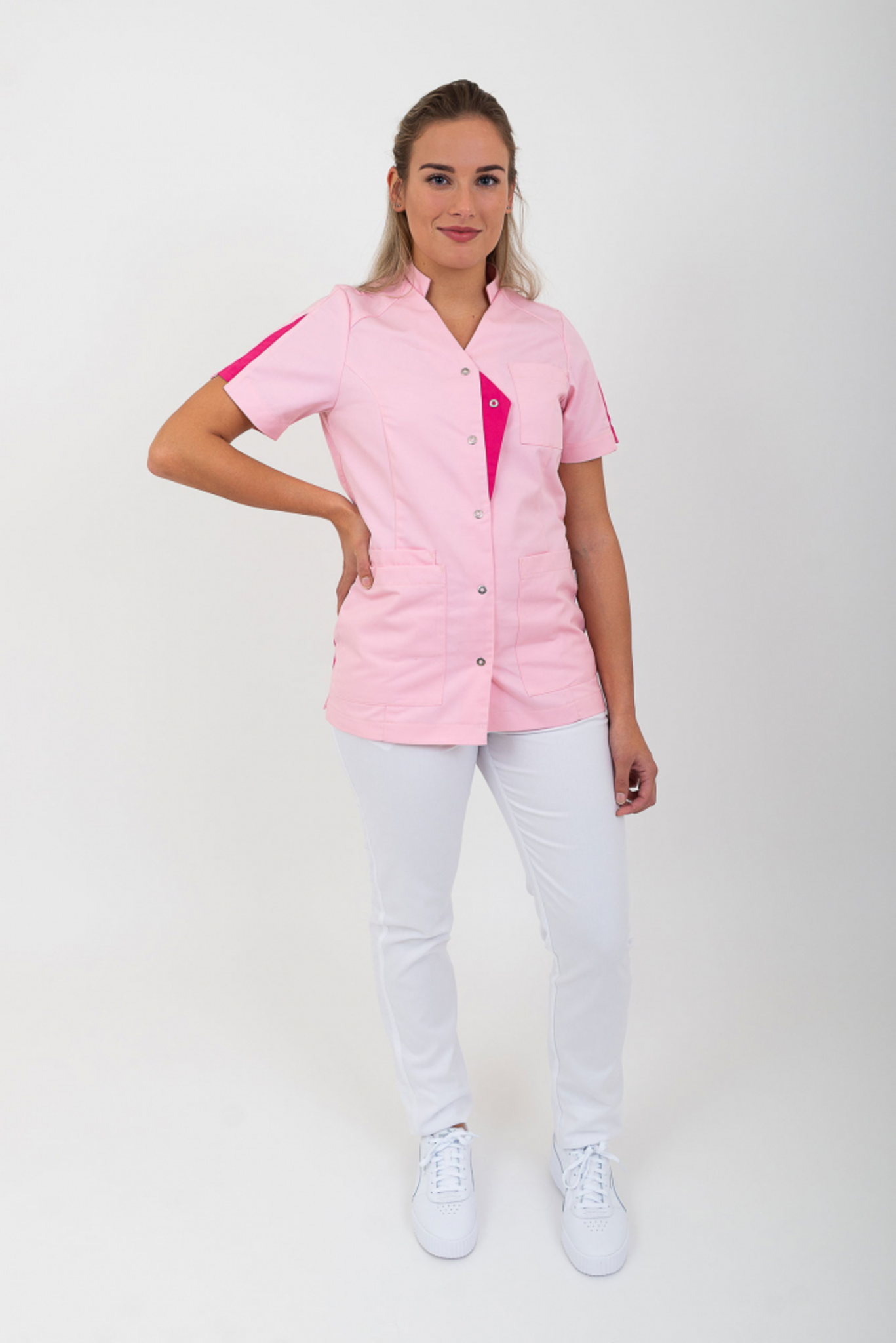 SHAE ISLA JACK Tuniek Dames V-Hals met Drukkersluiting