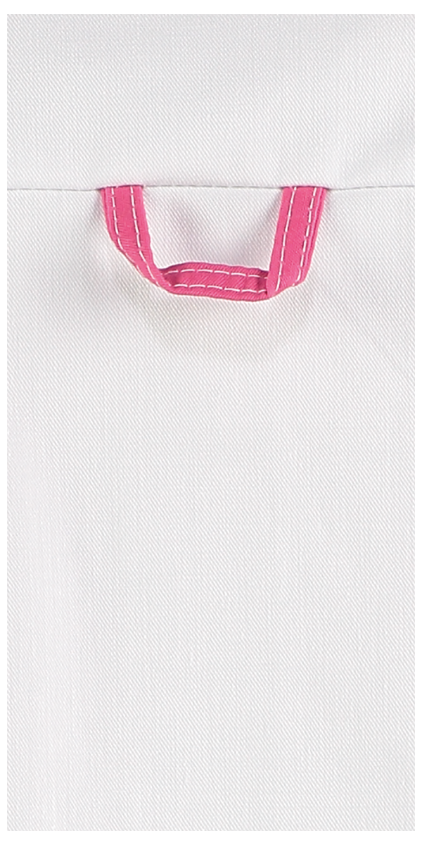 Veste de soin pour femme Kristel blanc avec accents de couleur en 3 couleurs