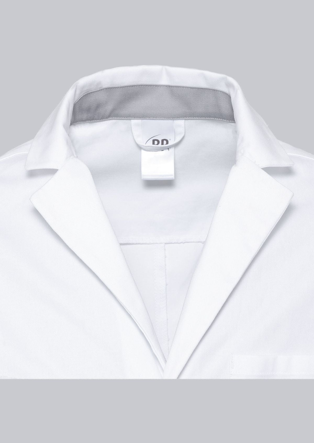 BP katoenen zorgjas voor dames van 100% katoen met reverskraag en blinde drukknoopsluiting voor zorgprofessionals