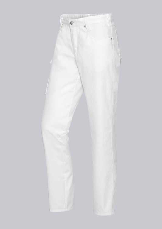 BP® cargo jeans voor haar & hem unisex wit met cargozakken en smartphonevak