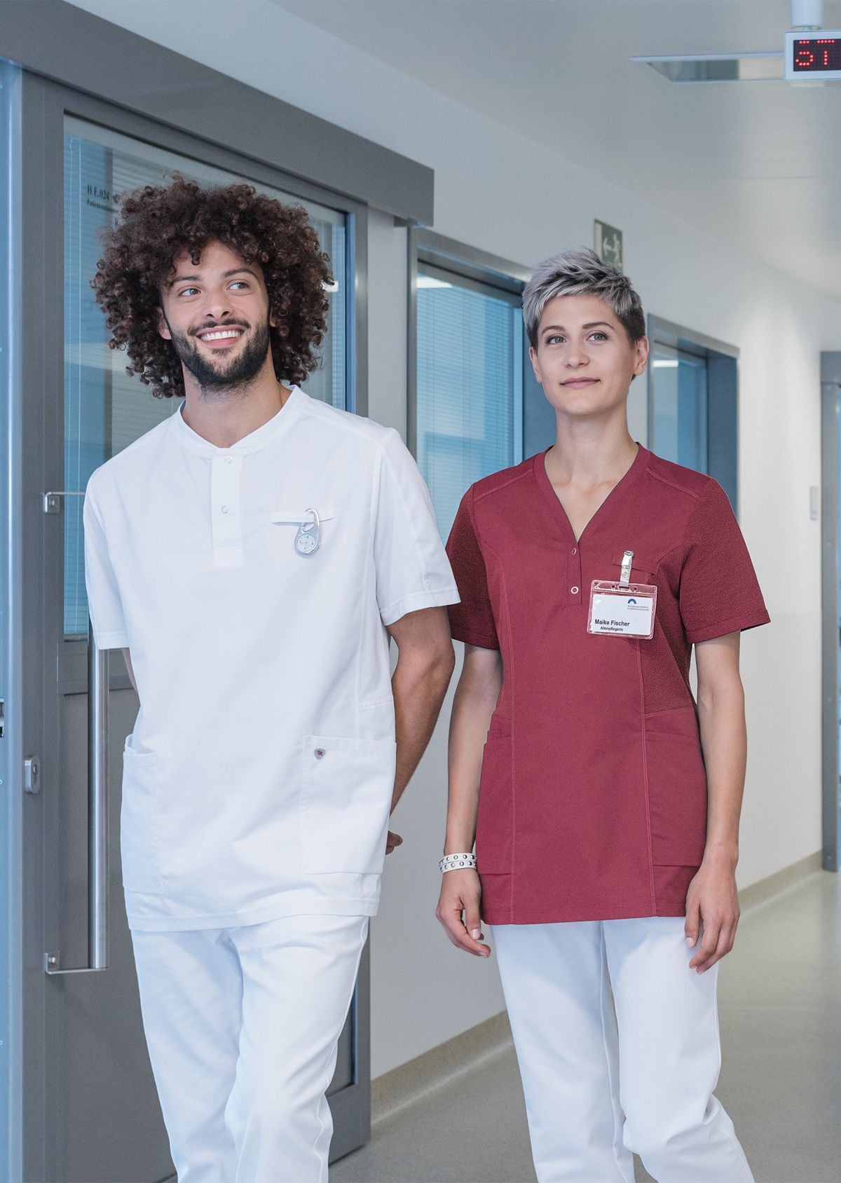 BP dames zorgtuniek in braam met moderne uitstraling en ademende stof