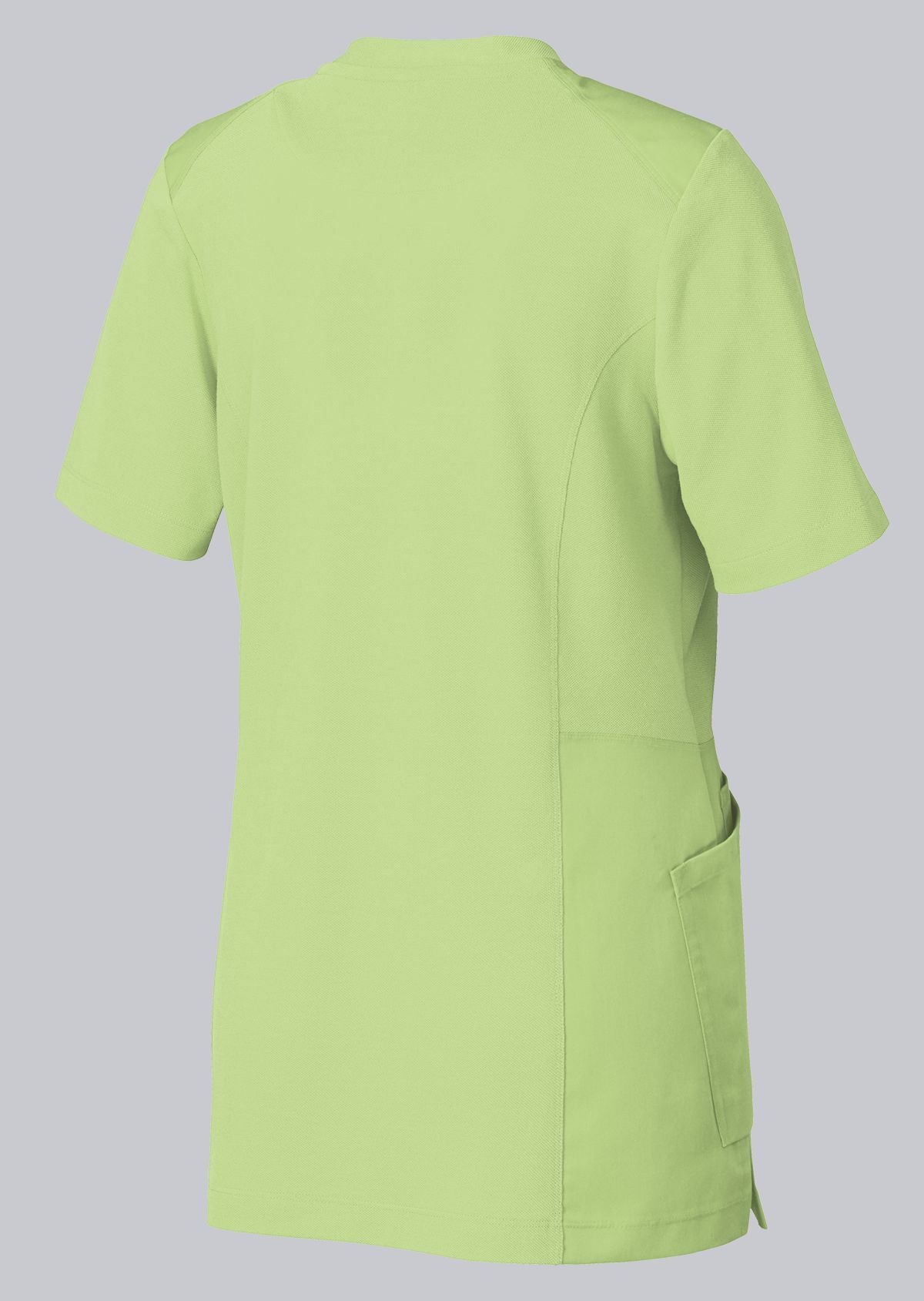 BP dames zorgtuniek met washed look, knoopsluiting en piqué-inzetstukken voor optimale bewegingsvrijheid