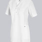 BP dames zorgtuniek in wit met drukknopen en piqué-inzetstukken voor extra bewegingsvrijheid