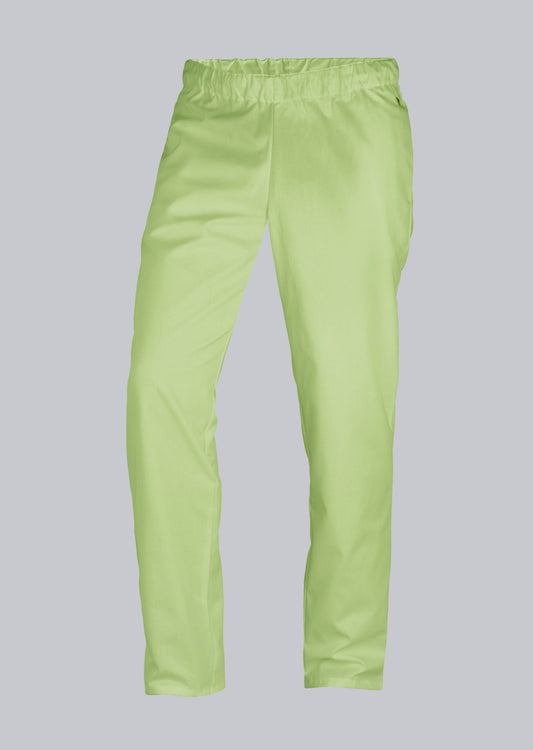 BP® lichte pantalon voor haar & hem unisex lichtgroen met lichtgewicht stof en elastische taille met tunnelkoord