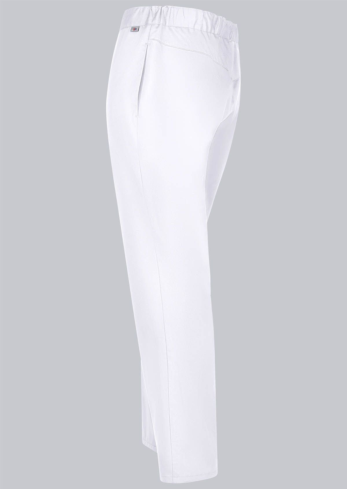 BP® lichte pantalon met TENCEL™ Lyocell voor haar & hem unisex wit met ademende stof en elastische taille