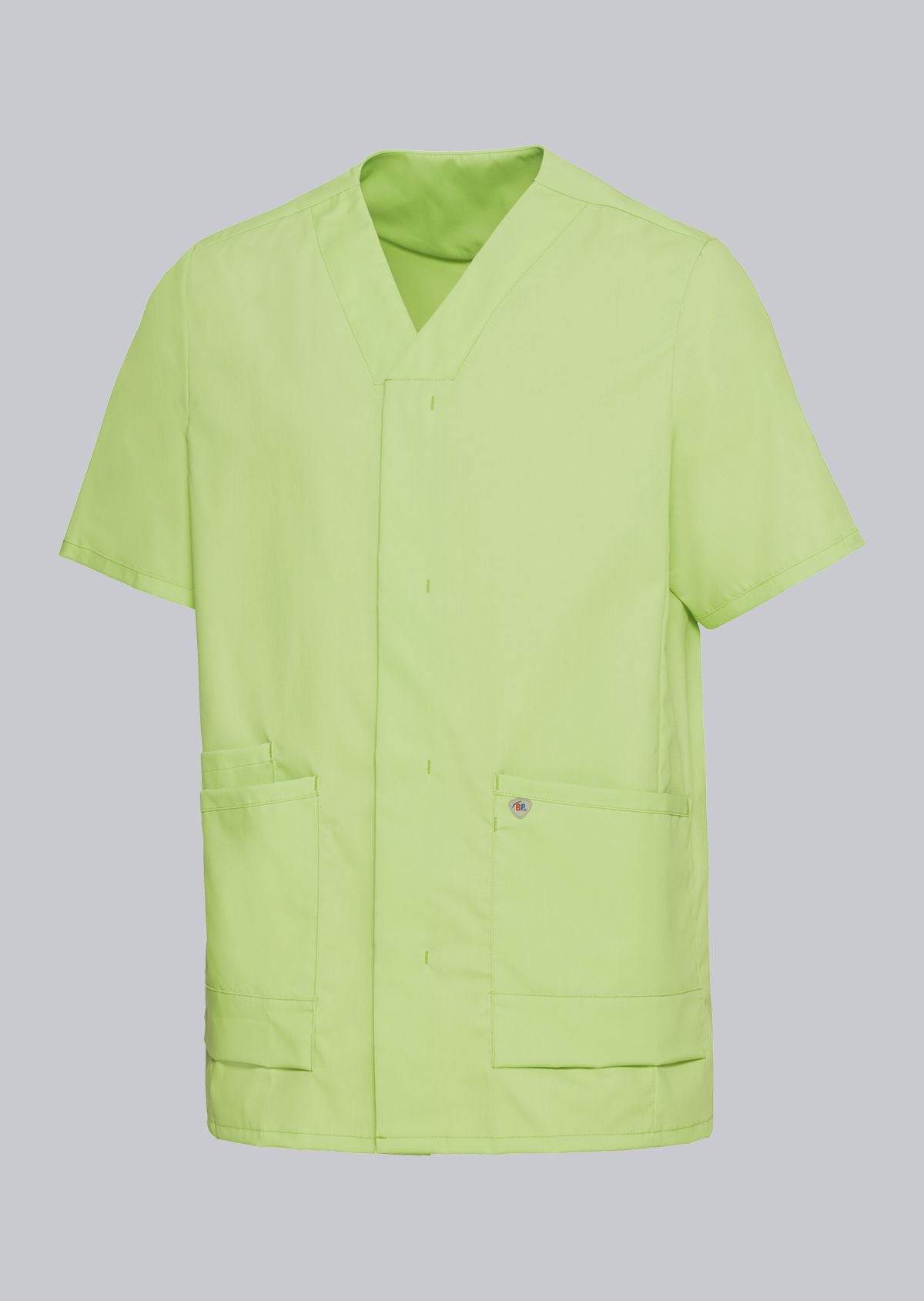 BP lichte unisex zorgtuniek met drukknoopsluiting, stretchstof en lichtgewicht ademend ontwerp