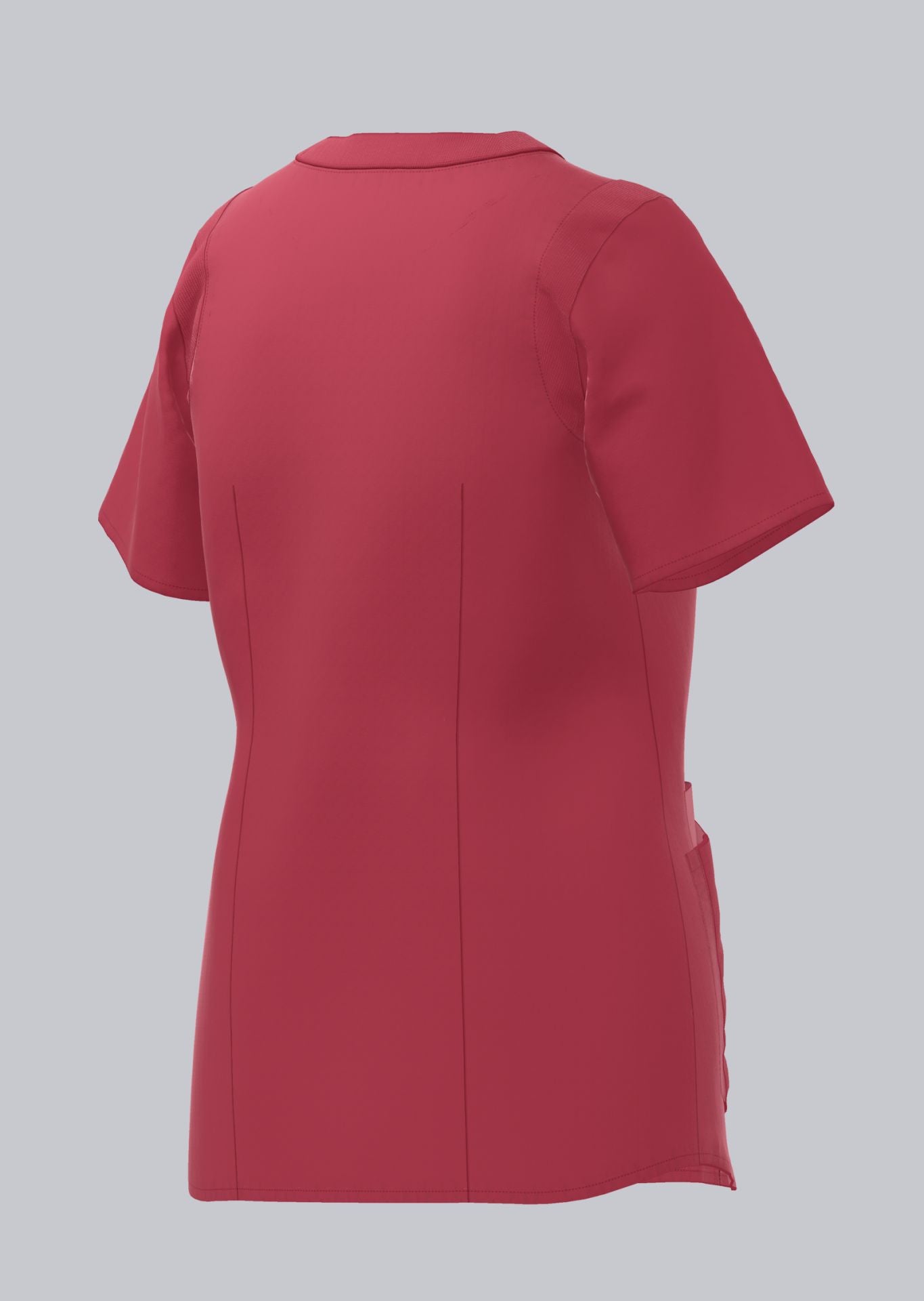 BP lichte dames zorgtuniek in coral met stretch en V-hals voor optimale bewegingsvrijheid