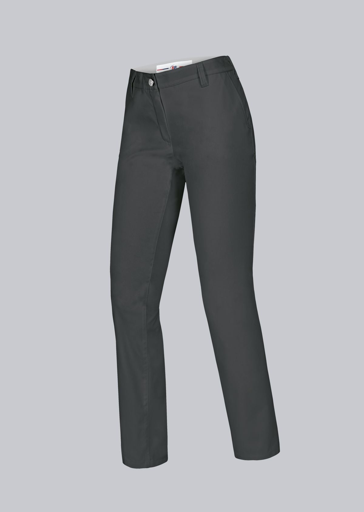 BP® Stretch-chinobroek voor dames wit met modern fit en stretchmateriaal