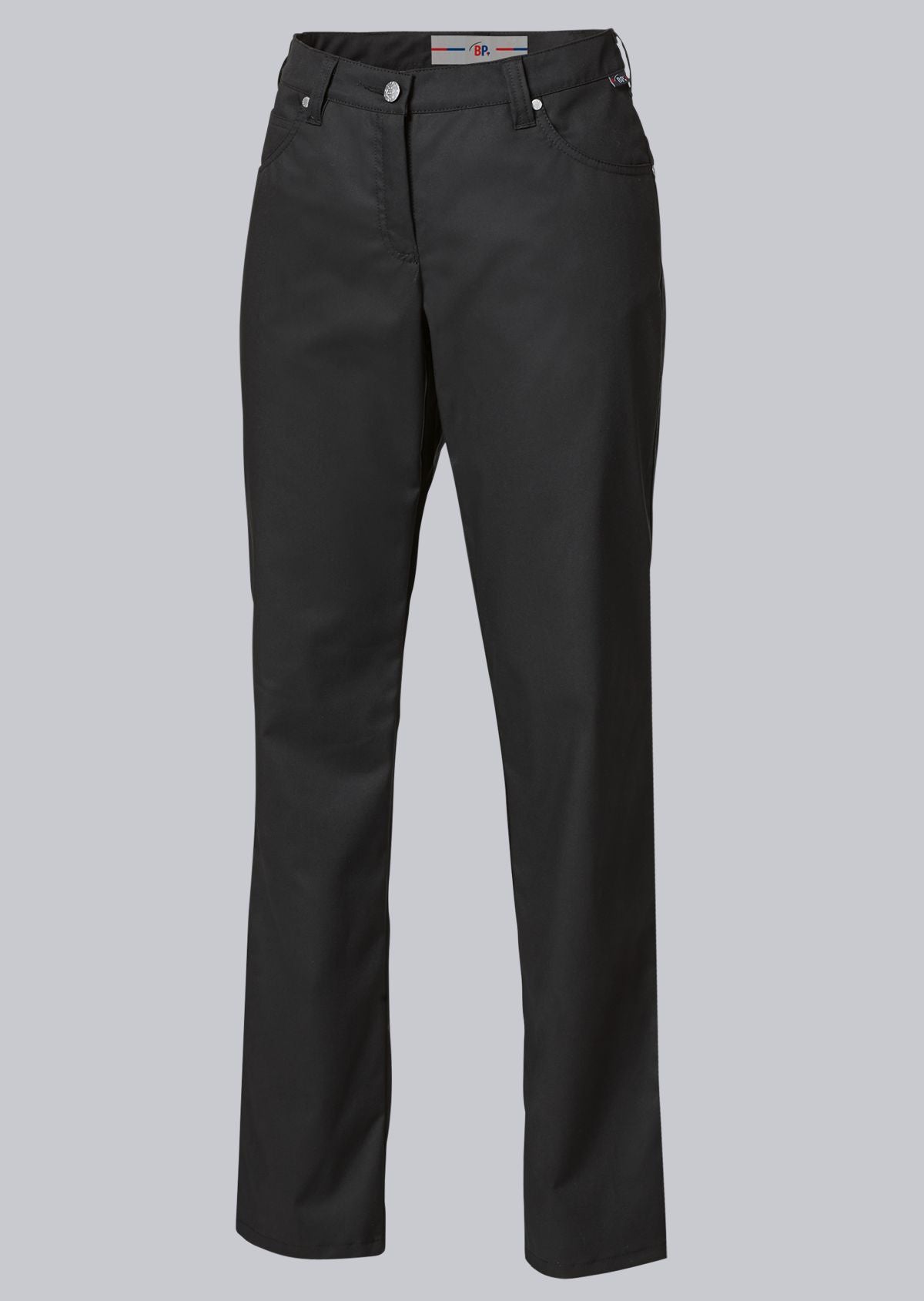 BP® Stretch-damesjeans wit met five-pocket design en klinknagels