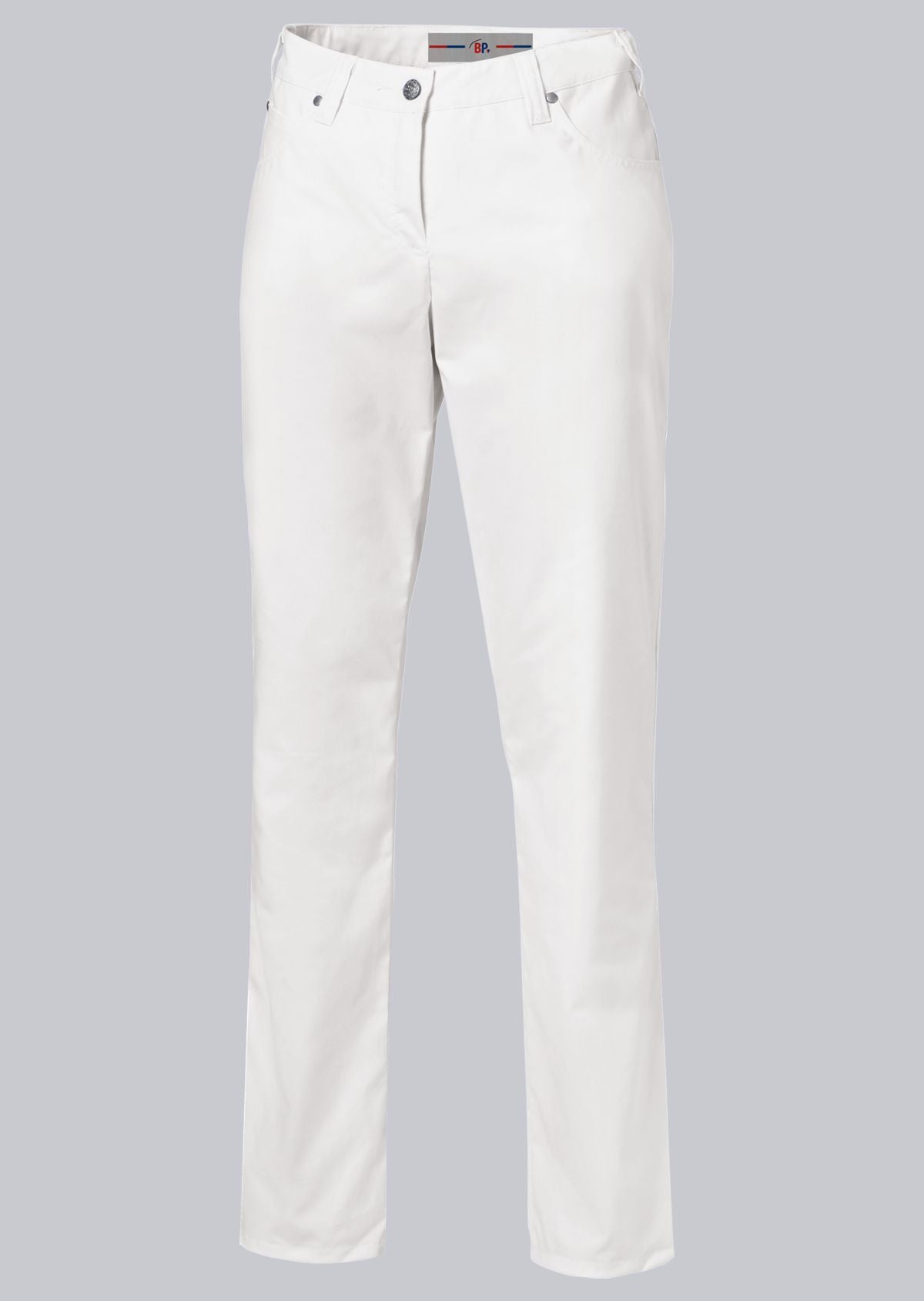 BP® stretch damesjeans wit met five-pocket design en klinknagels