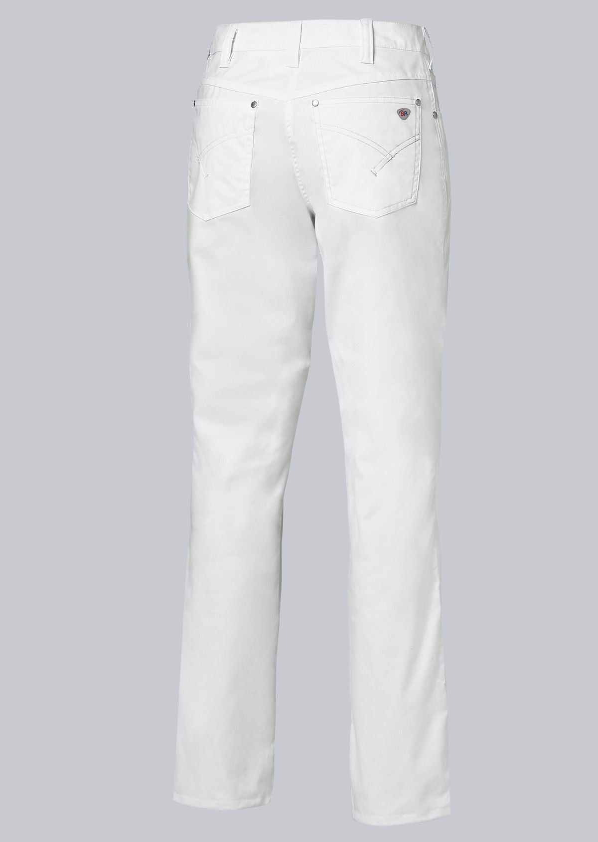 BP® stretch damesjeans wit met five-pocket design en klinknagels