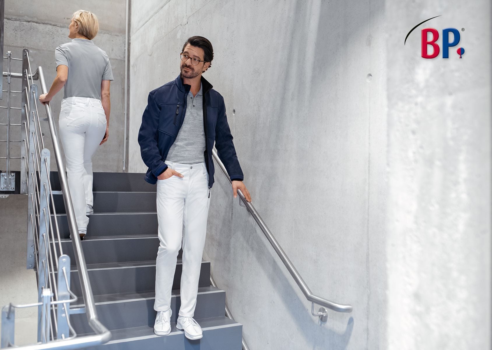 BP® slim-fit stretch-jeans voor dames wit met slim fit en stretchmateriaal