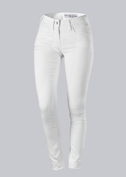 BP® skinny stretch-jeans voor dames wit met skinny fit en five-pocket design