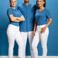 BP® skinny stretch-jeans voor dames wit met skinny fit en five-pocket design