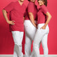 BP® skinny stretch-jeans voor dames wit met skinny fit en five-pocket design