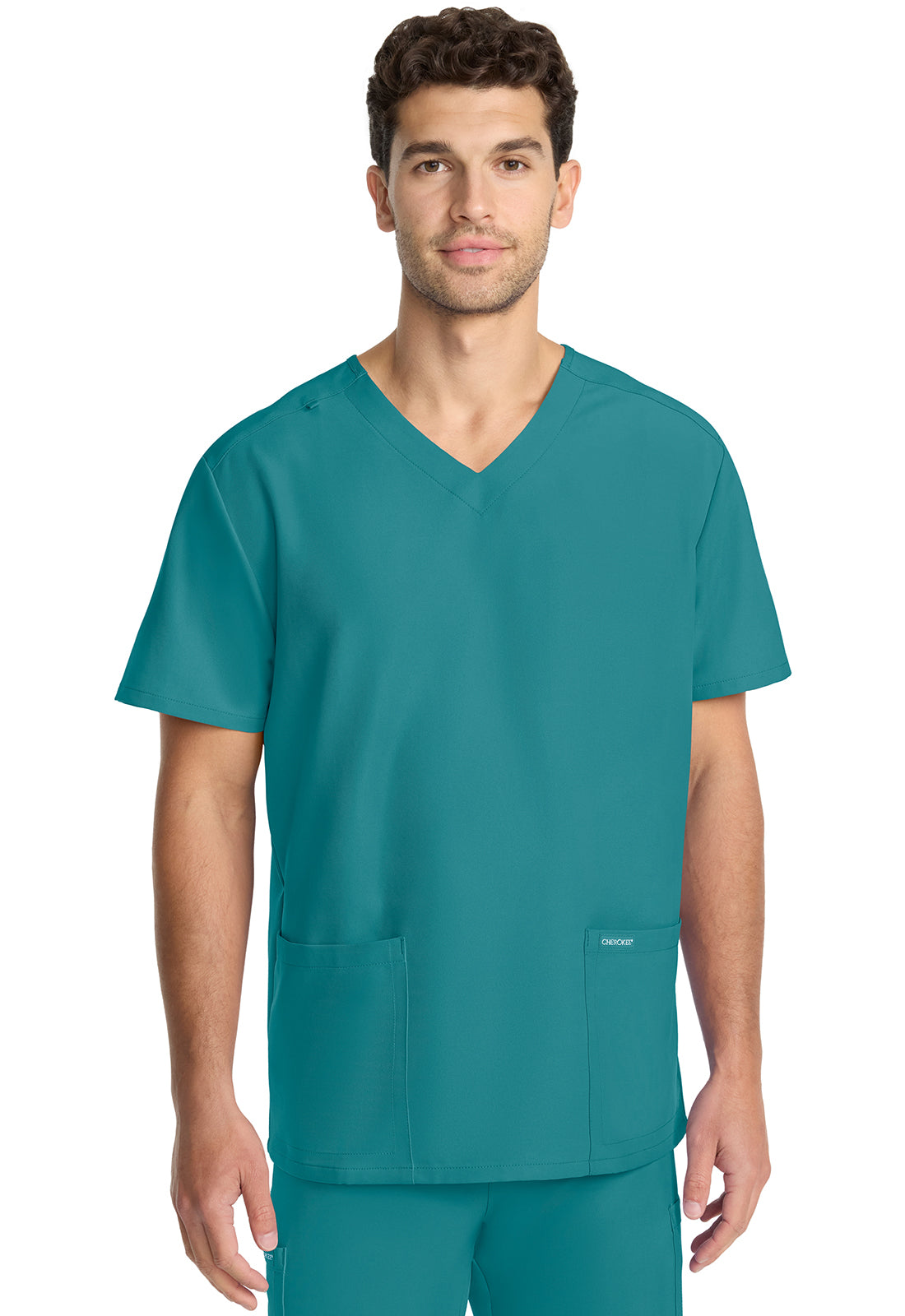 Unisex top met V-hals met moderne pasvorm en PROTX2-technologie CKE00014A