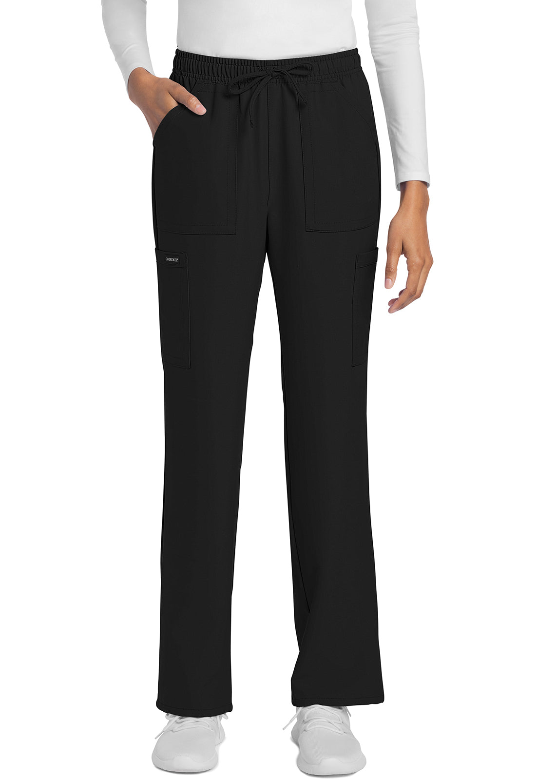Cherokee Rechte broek met middelhoge taille en elastische tailleband met trekkoord CKE272A