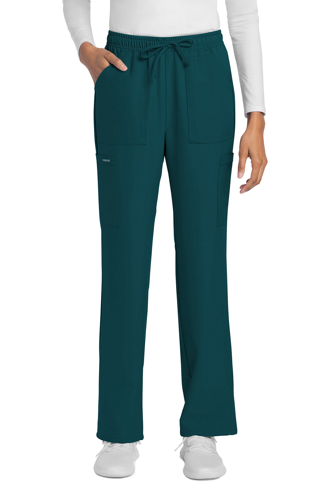 Cherokee Rechte broek met middelhoge taille en elastische tailleband met trekkoord CKE272A