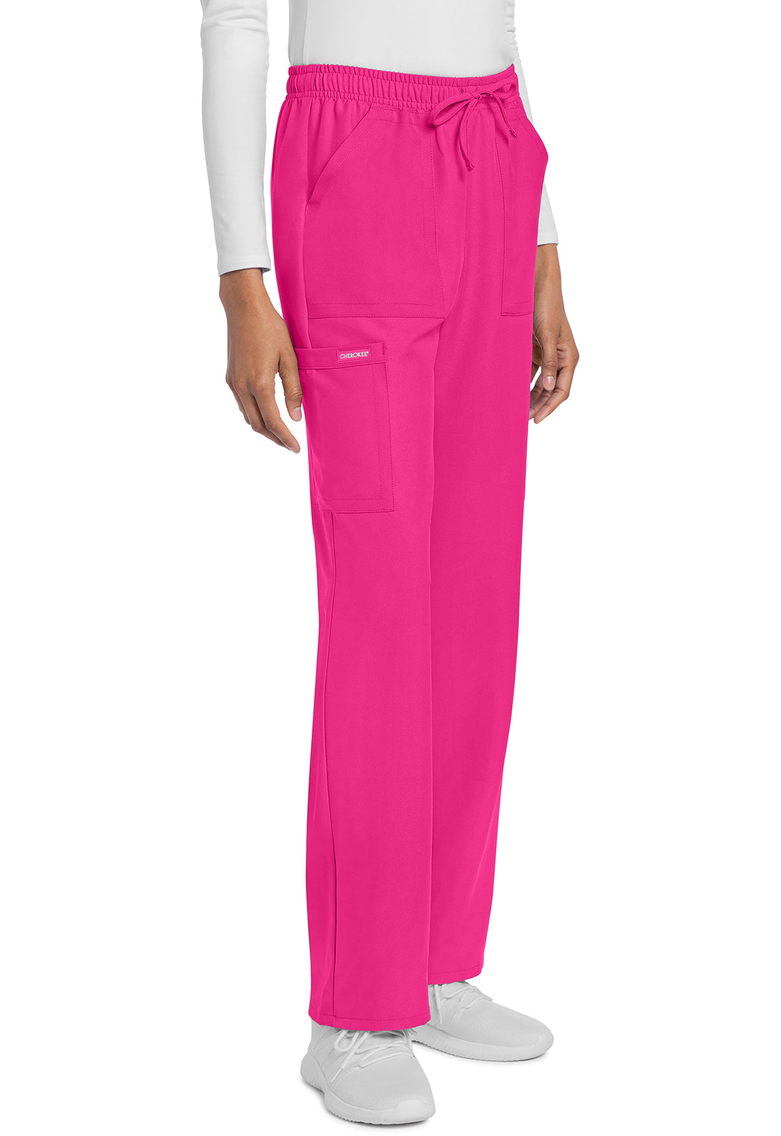 Cherokee Rechte broek met middelhoge taille en elastische tailleband met trekkoord CKE272A
