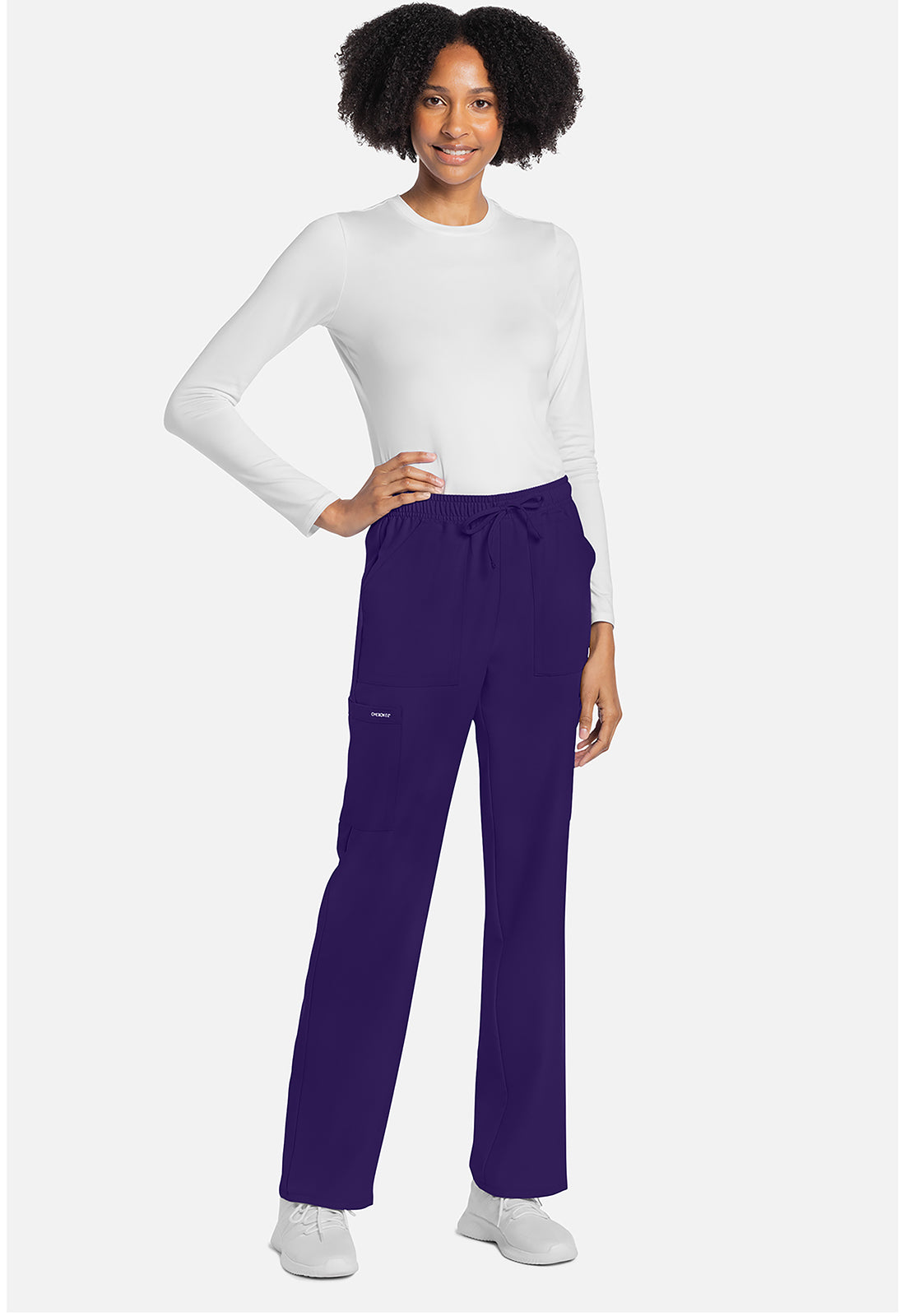 Cherokee Rechte broek met middelhoge taille en elastische tailleband met trekkoord CKE272A