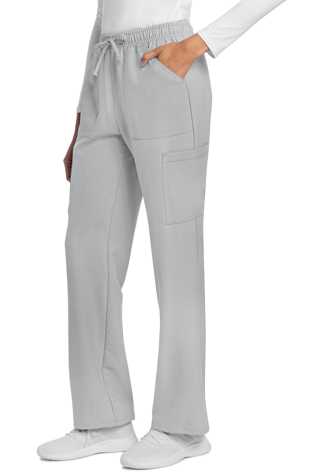 Cherokee Rechte broek met middelhoge taille en elastische tailleband met trekkoord CKE272A