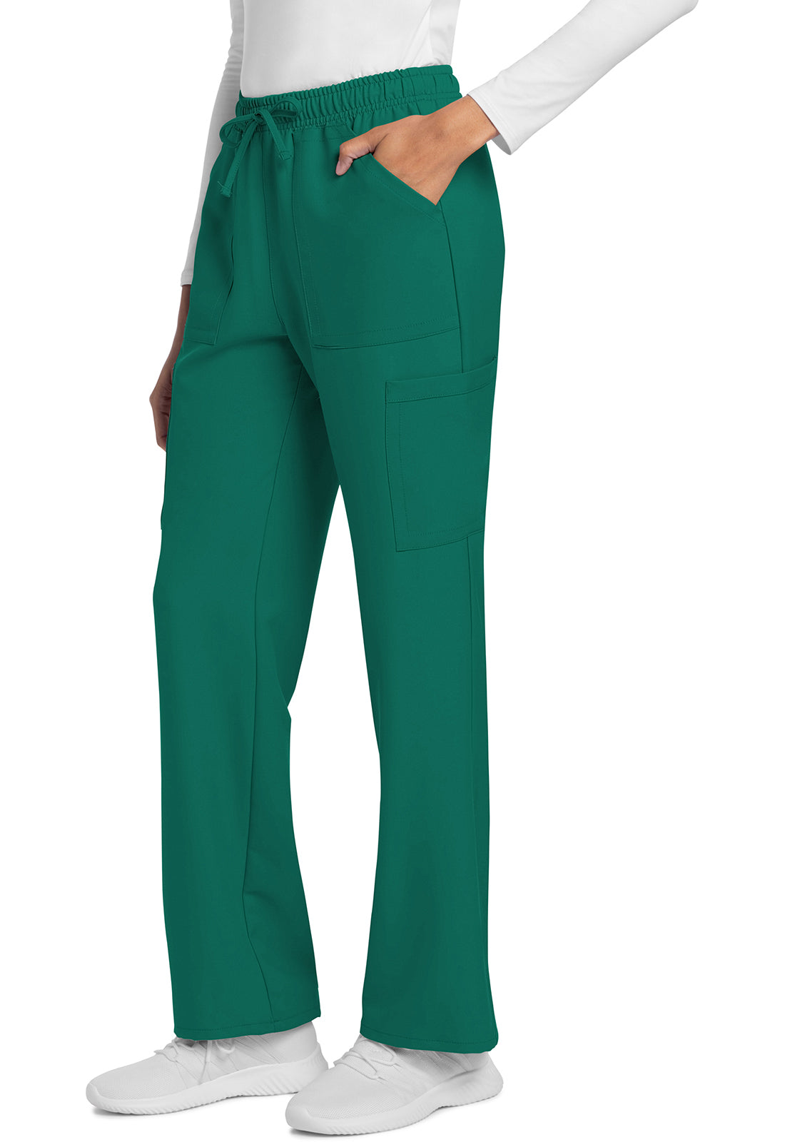 Cherokee Rechte broek met middelhoge taille en elastische tailleband met trekkoord CKE272A