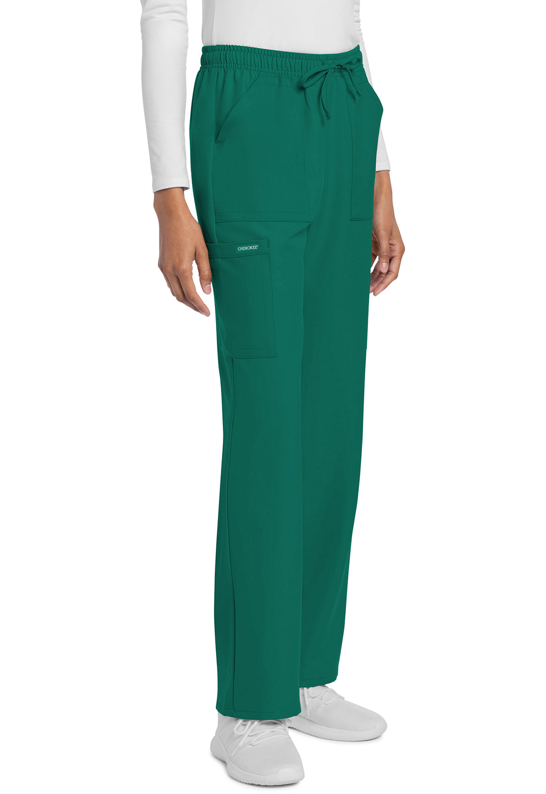 Cherokee Rechte broek met middelhoge taille en elastische tailleband met trekkoord CKE272A