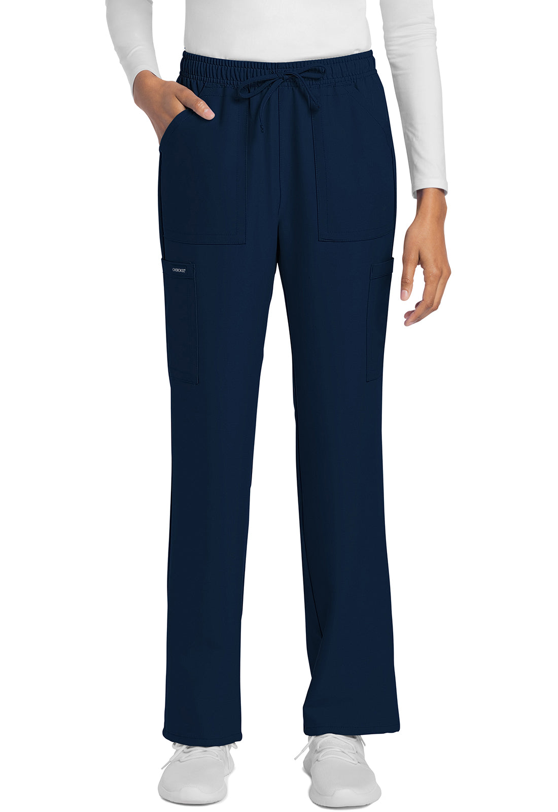 Cherokee Rechte broek met middelhoge taille en elastische tailleband met trekkoord CKE272A
