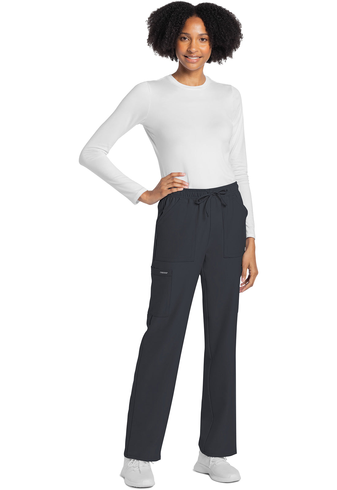 Cherokee Rechte broek met middelhoge taille en elastische tailleband met trekkoord CKE272A