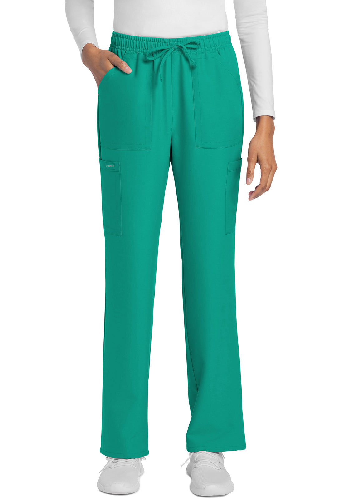 Cherokee Rechte broek met middelhoge taille en elastische tailleband met trekkoord CKE272A
