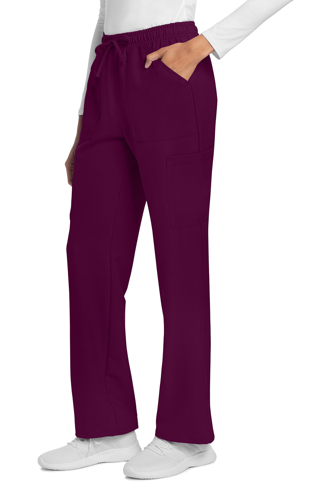 Cherokee Rechte broek met middelhoge taille en elastische tailleband met trekkoord CKE272A