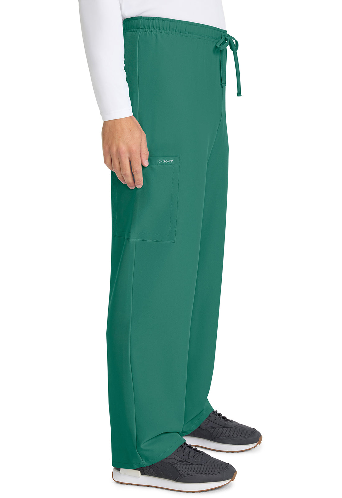 Cherokee Unisex broek met trekkoord en rechte pijpen met middelhoge taille en lichtgewicht design CKE280A