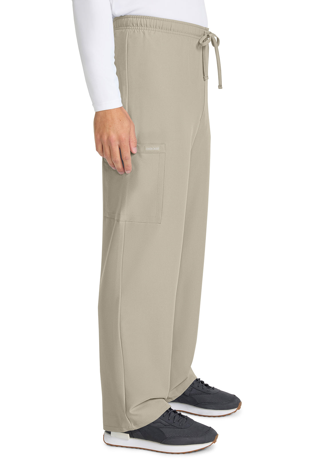 Cherokee Unisex broek met trekkoord en rechte pijpen met middelhoge taille en lichtgewicht design CKE280A