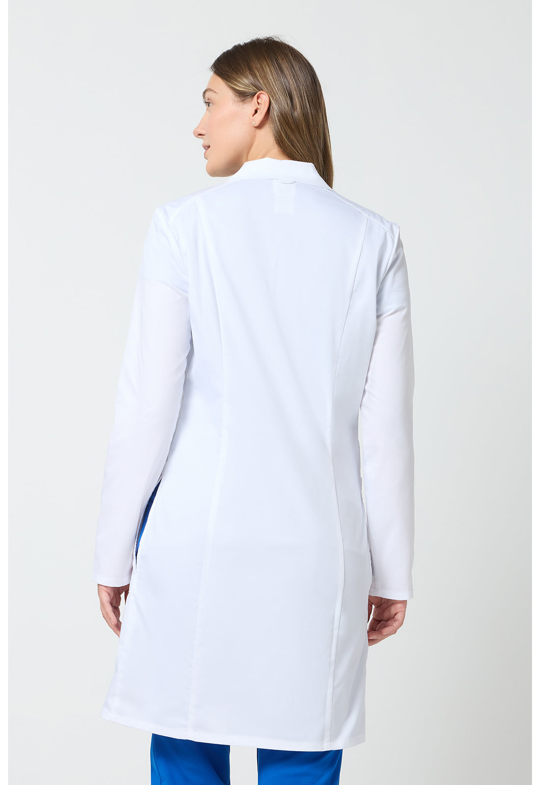 37" laboratoriumjas met prinsessennaden en mechanische stretch CKE421