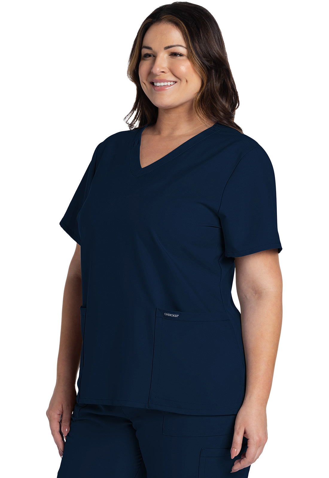 Cherokee Top met V-hals met 2 zakken en badgehouder CKE953A