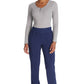 Pull-on broek met normale taille en taps toelopende pijpen met elastische tailleband en 360° stretch