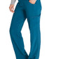 Middelhoge taille broek met rechte pijpen en trekkoord dames met 360° stretch en cargozakken DKE010