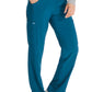 Middelhoge taille broek met rechte pijpen en trekkoord dames met 360° stretch en cargozakken DKE010