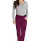 Middelhoge taille broek met rechte pijpen en trekkoord dames met 360° stretch en cargozakken DKE010
