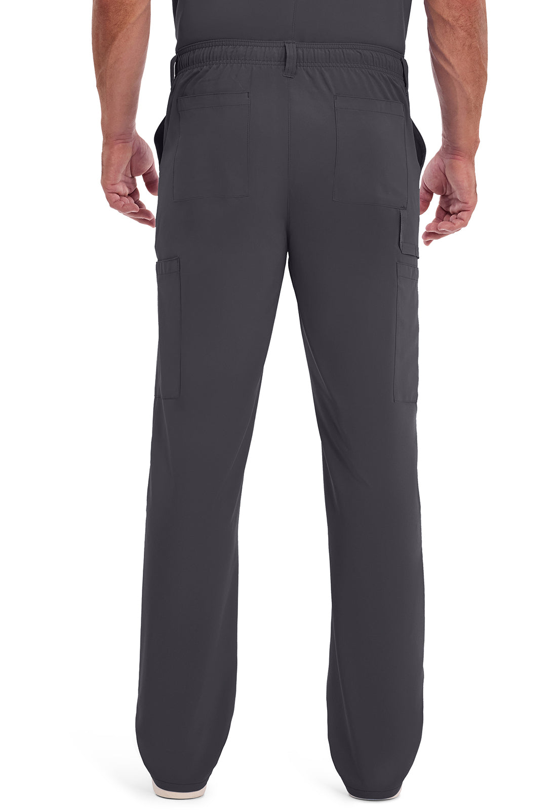 Herenbroek met natuurlijke taille en trekkoord met rechte pijpen en 360° stretch