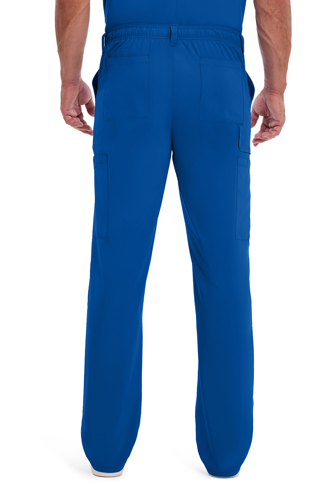 Herenbroek met natuurlijke taille en trekkoord met rechte pijpen en 360° stretch